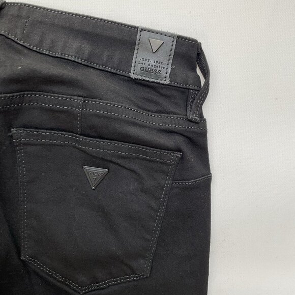 Guess Women’s Curve X Super Stretch Skinny Jeans In Black Mid Rise Size 27 - Picture 10 of 10